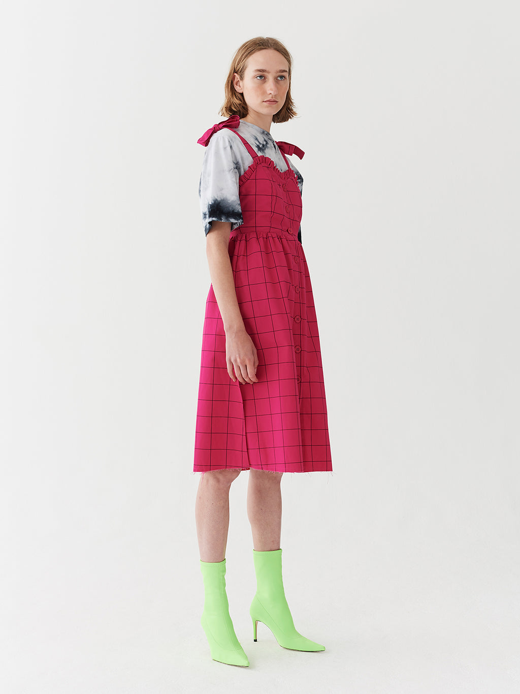 Lazy Oaf Caged In Button Dress