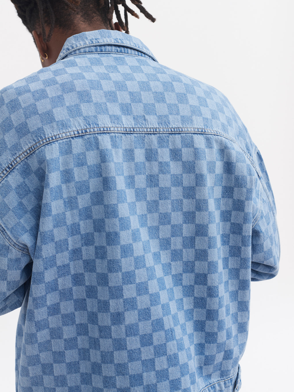 Lazy Oaf Checked Denim Work Jacket