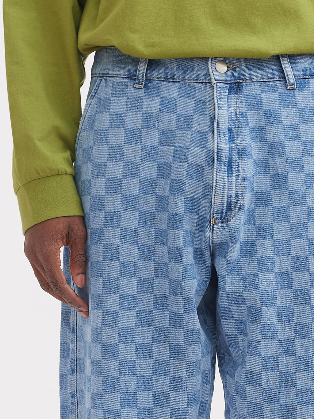 Lazy Oaf Checked Denim Tokyo Pants