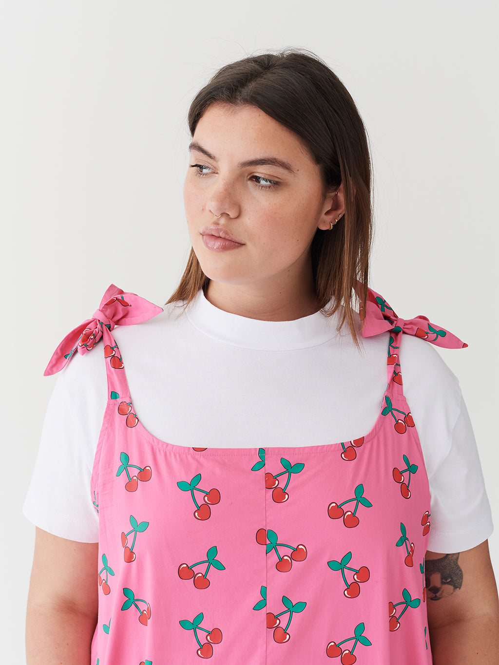 Lazy Oaf Cherry Tie Beach Playsuit