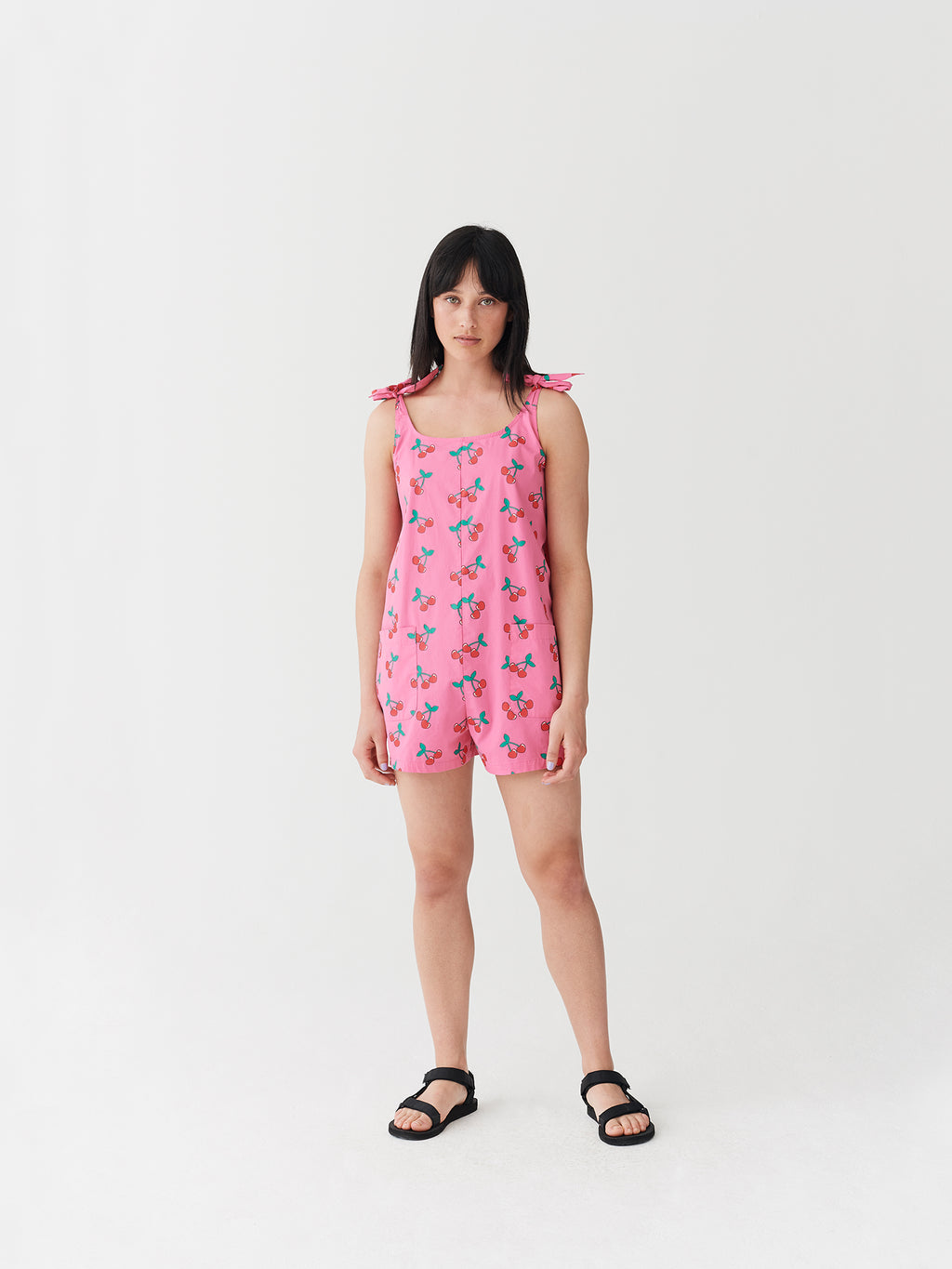 Lazy Oaf Cherry Tie Beach Playsuit