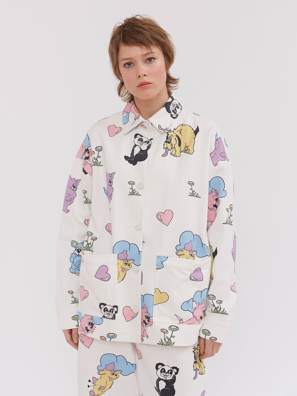 Lazy Oaf Crazy in Love Work Jacket