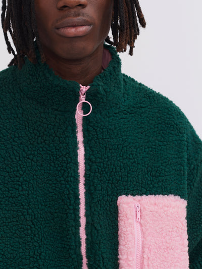 Lazy Oaf Forest Green Zip Up Fleece