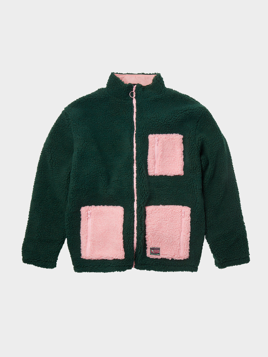 Lazy Oaf Forest Green Zip Up Fleece