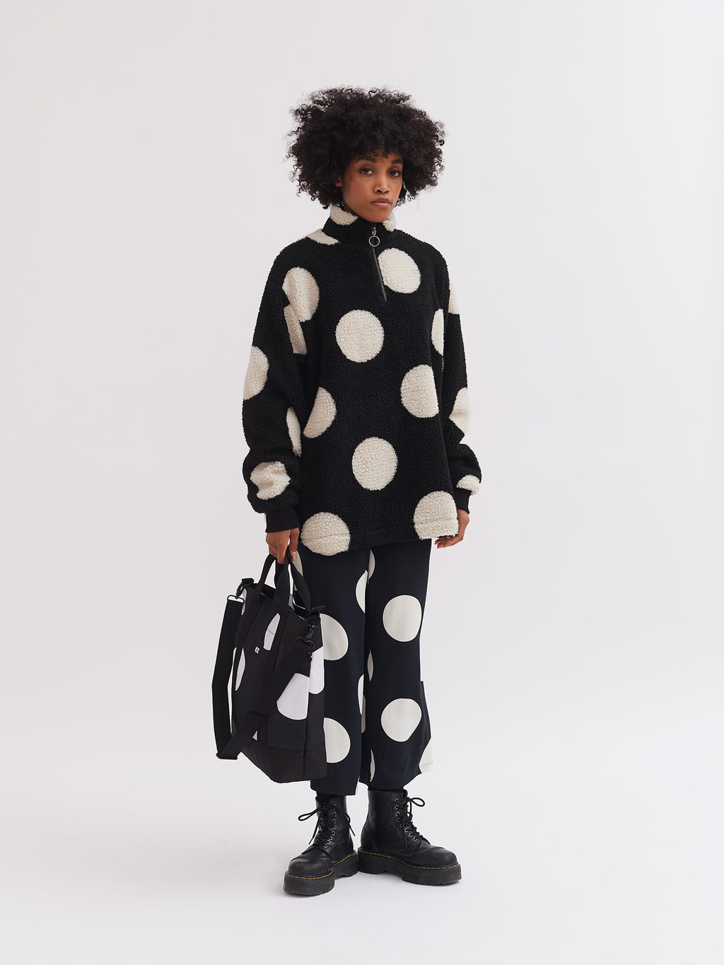 Lazy Oaf Giant Polka Wide Leg Trousers