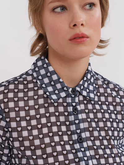 Lazy Oaf Gingham Love Button Up Shirt