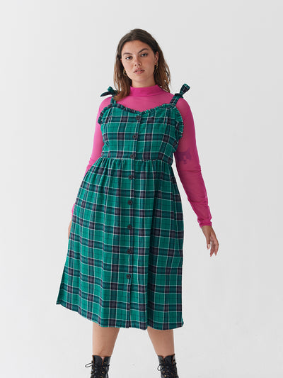 Lazy Oaf Green With Envy Midi Dress