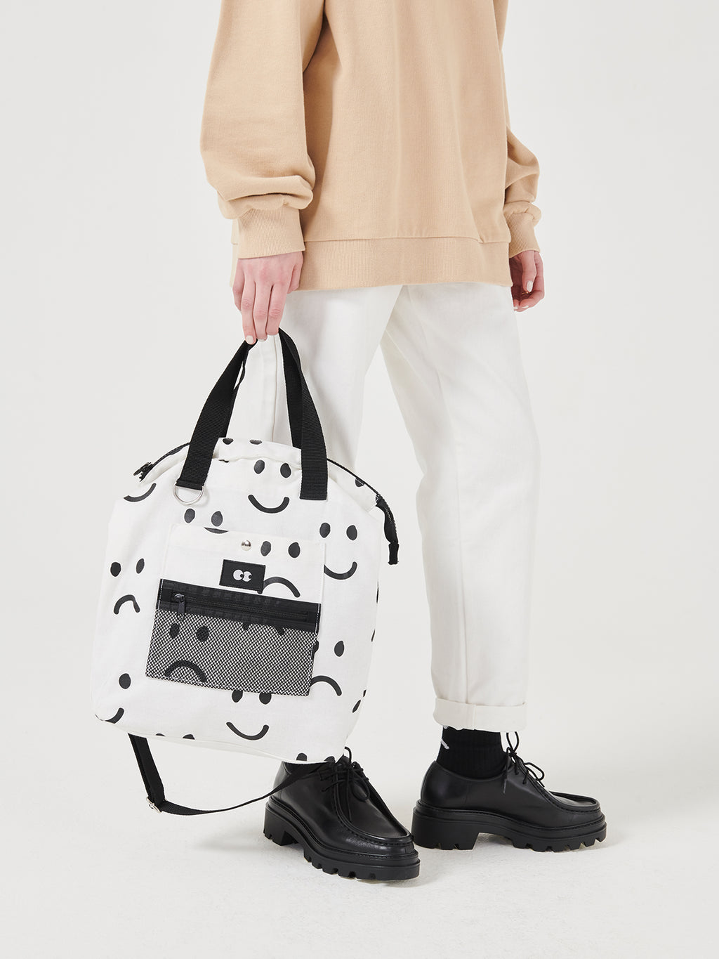 Lazy Oaf Happy Sad Tote Bag