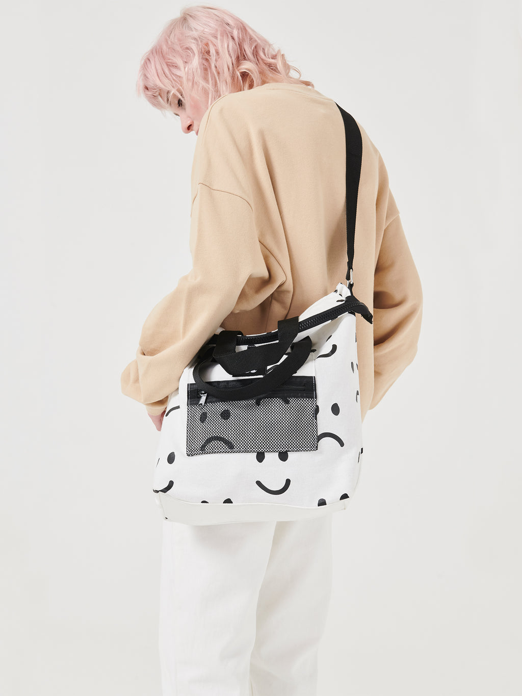 Lazy Oaf Happy Sad Tote Bag