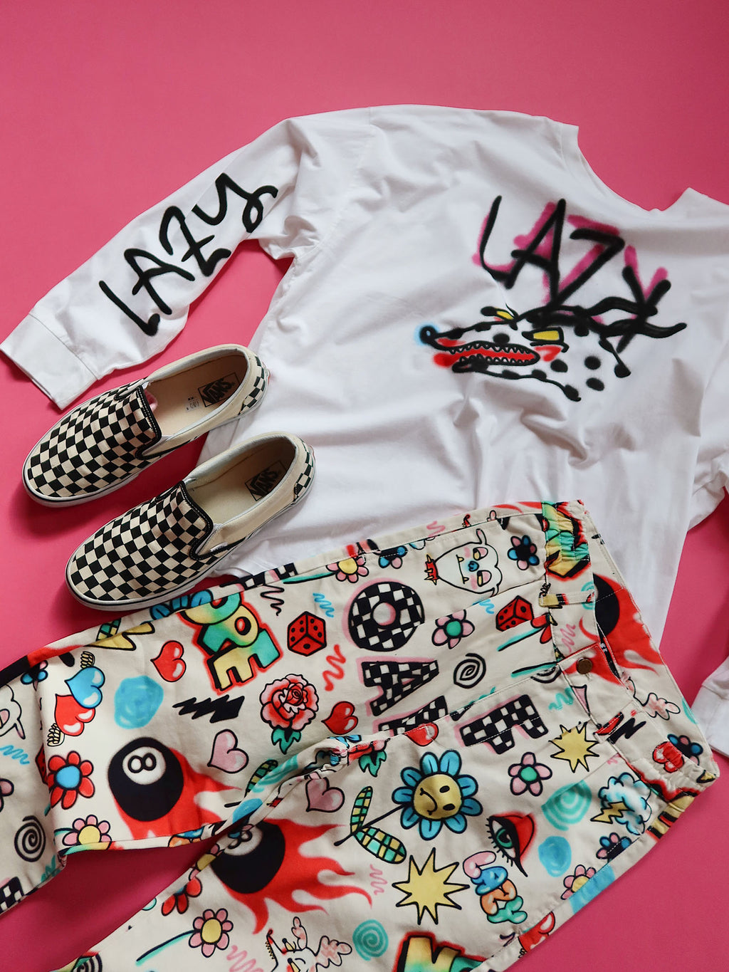 Lazy Oaf Bad Dalmation Long Sleeve T-shirt