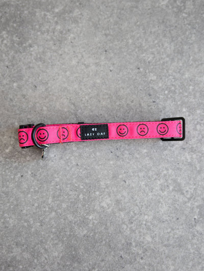 Lazy Oaf Pink Dog Collar