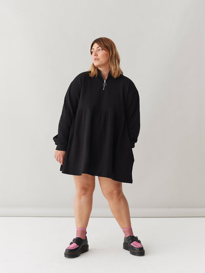 LO Sally Sweater Dress - Black