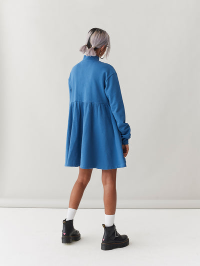 LO Sally Sweater Dress - Blue