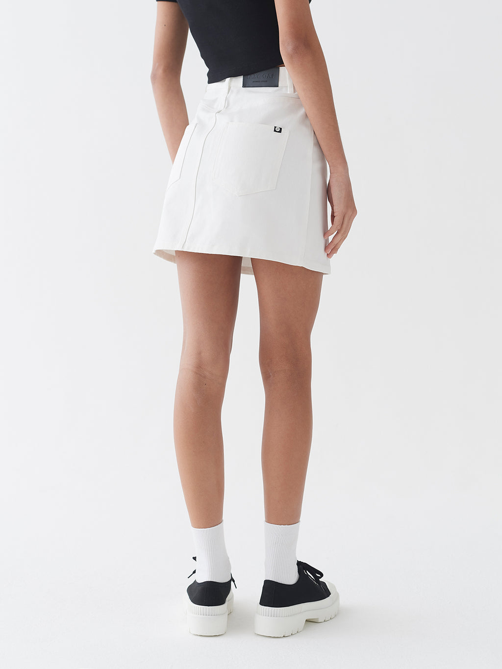 LO Button Through Skirt - Off White