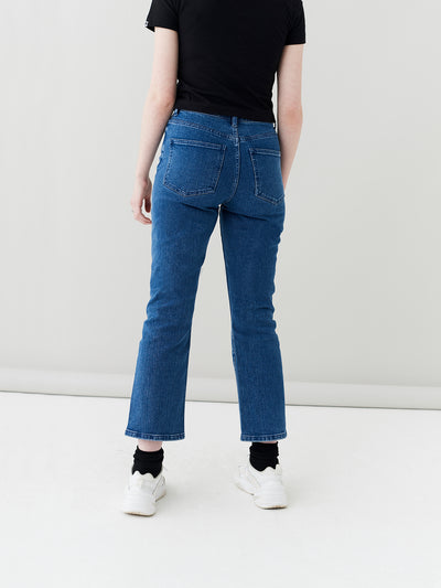 LO Straight Leg Jeans - Mid Wash