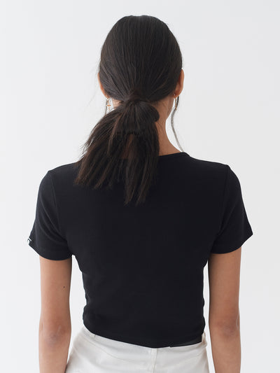 LO Scoop Neck Tee - Black