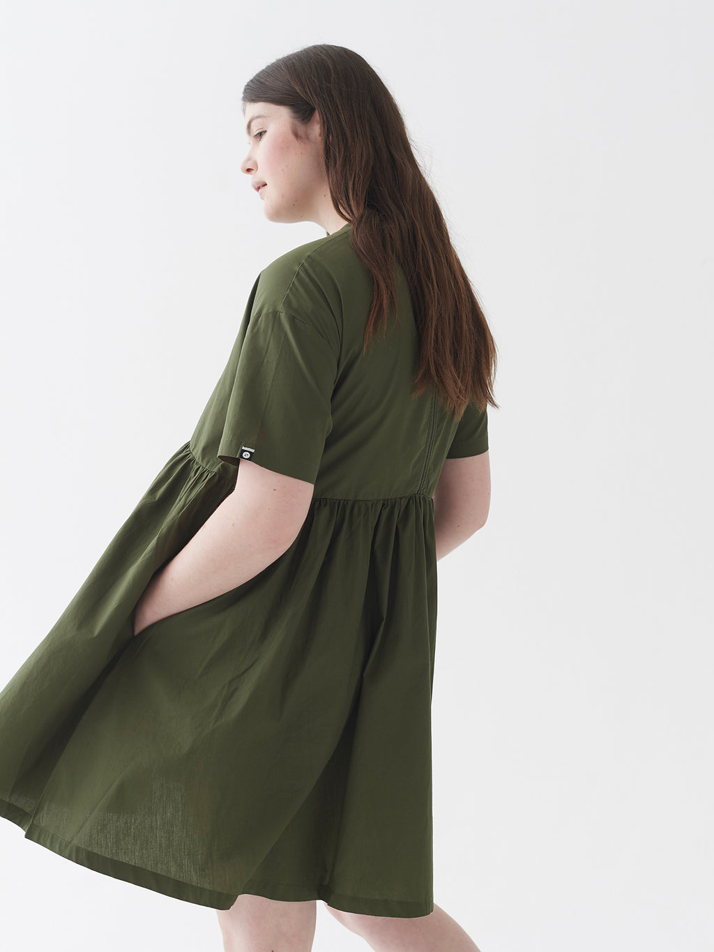 LO Woven Sally Dress - Khaki