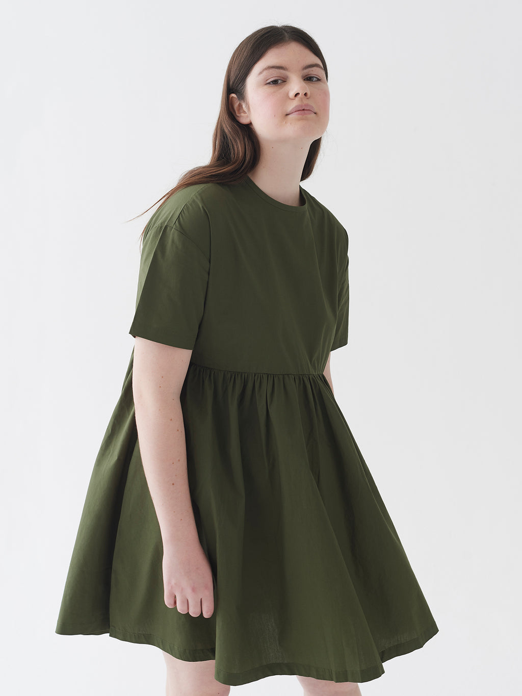 LO Woven Sally Dress - Khaki