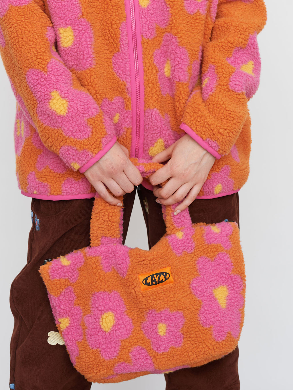 Lazy Oaf Summer Florals Fleece Tote