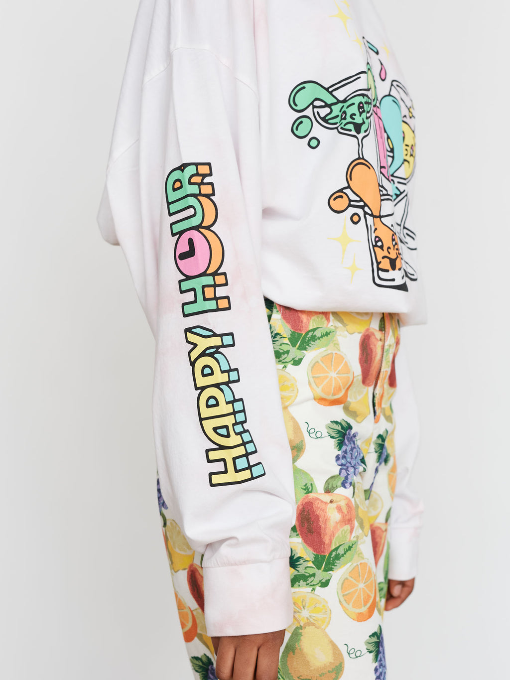 Lazy Oaf Happy Hour Long Sleeve T-Shirt