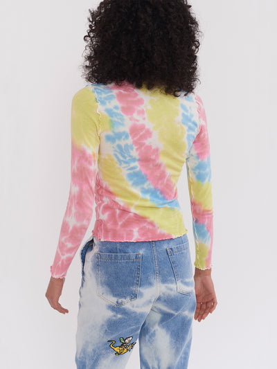 Lazy Oaf x The Flintstones Bedrock Tie Dye Top