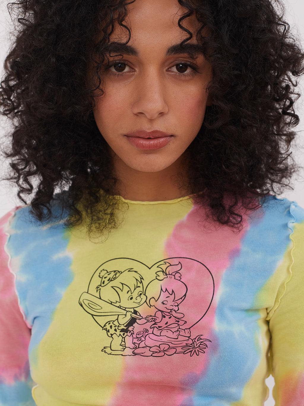 Lazy Oaf x The Flintstones Bedrock Tie Dye Top