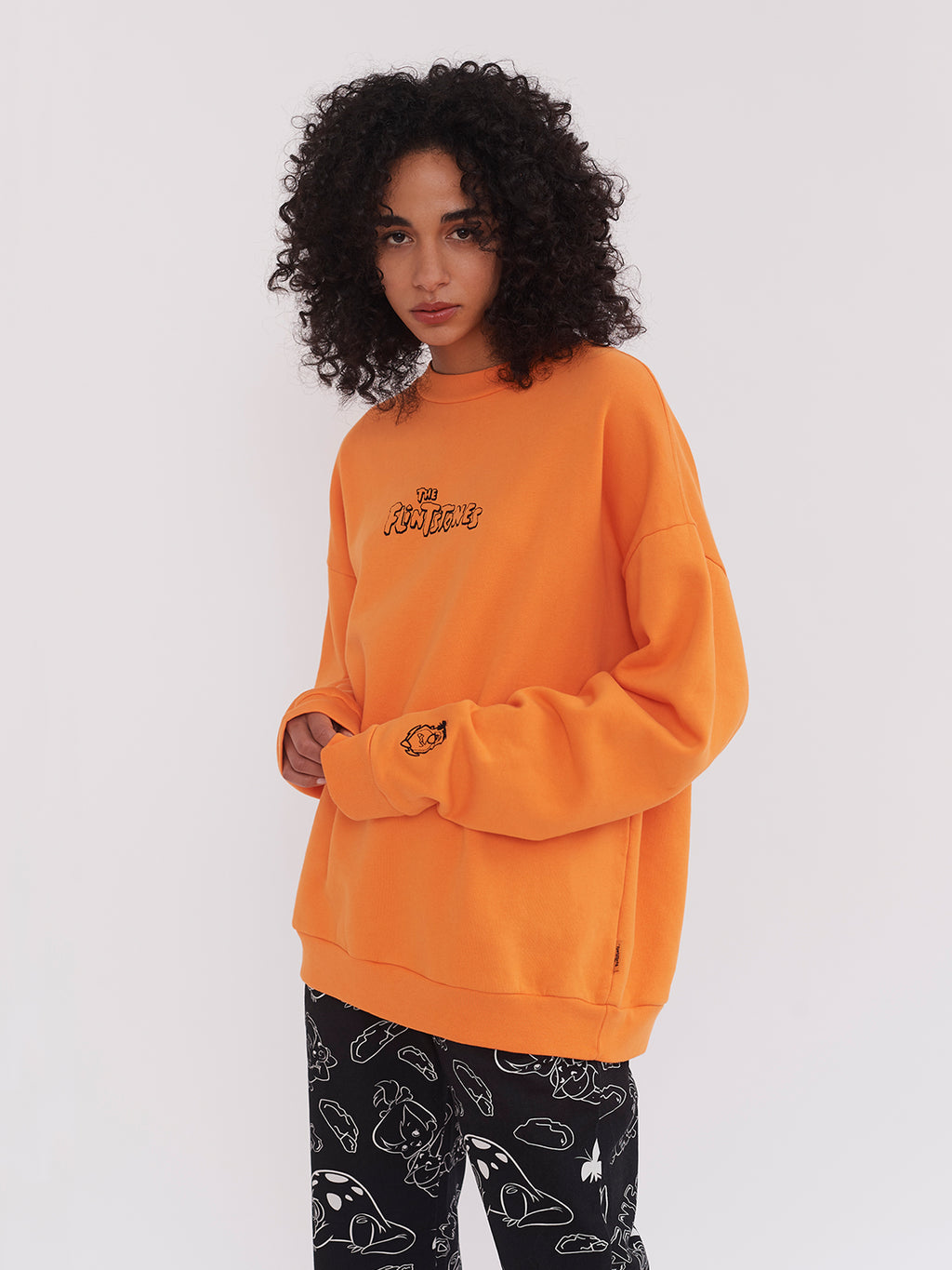 Lazy Oaf x The Flintstones Orange Fred Sweatshirt