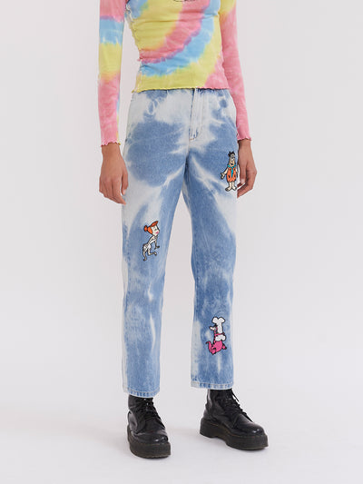 Lazy Oaf x The Flintstones Unisex Bedrock Jeans