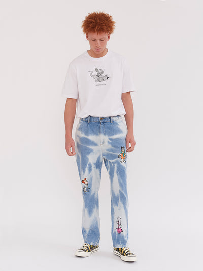 Lazy Oaf x The Flintstones Unisex Bedrock Jeans