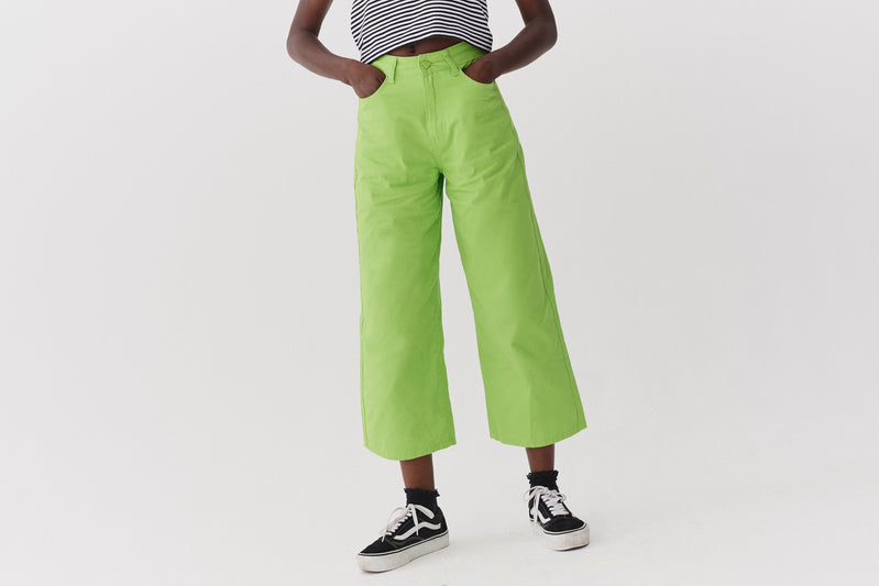 LO Lime Wide Leg Jeans