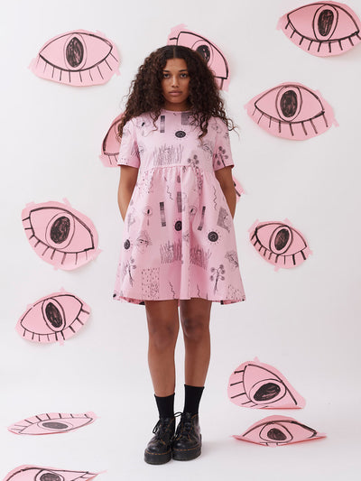 Lazy Oaf x Manjit Thapp Woven Dress