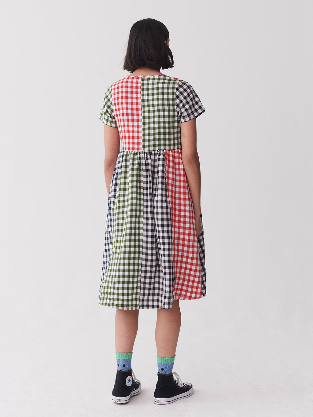 Lazy Oaf Mixed Gingham Check Dress