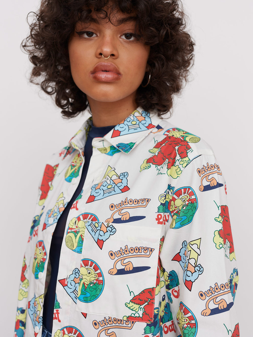 Lazy Oaf Mountain Peak Shacket