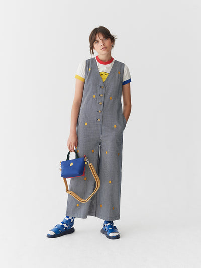 Lazy Oaf x Mr. Men Mr. Happy Stripy Jumpsuit