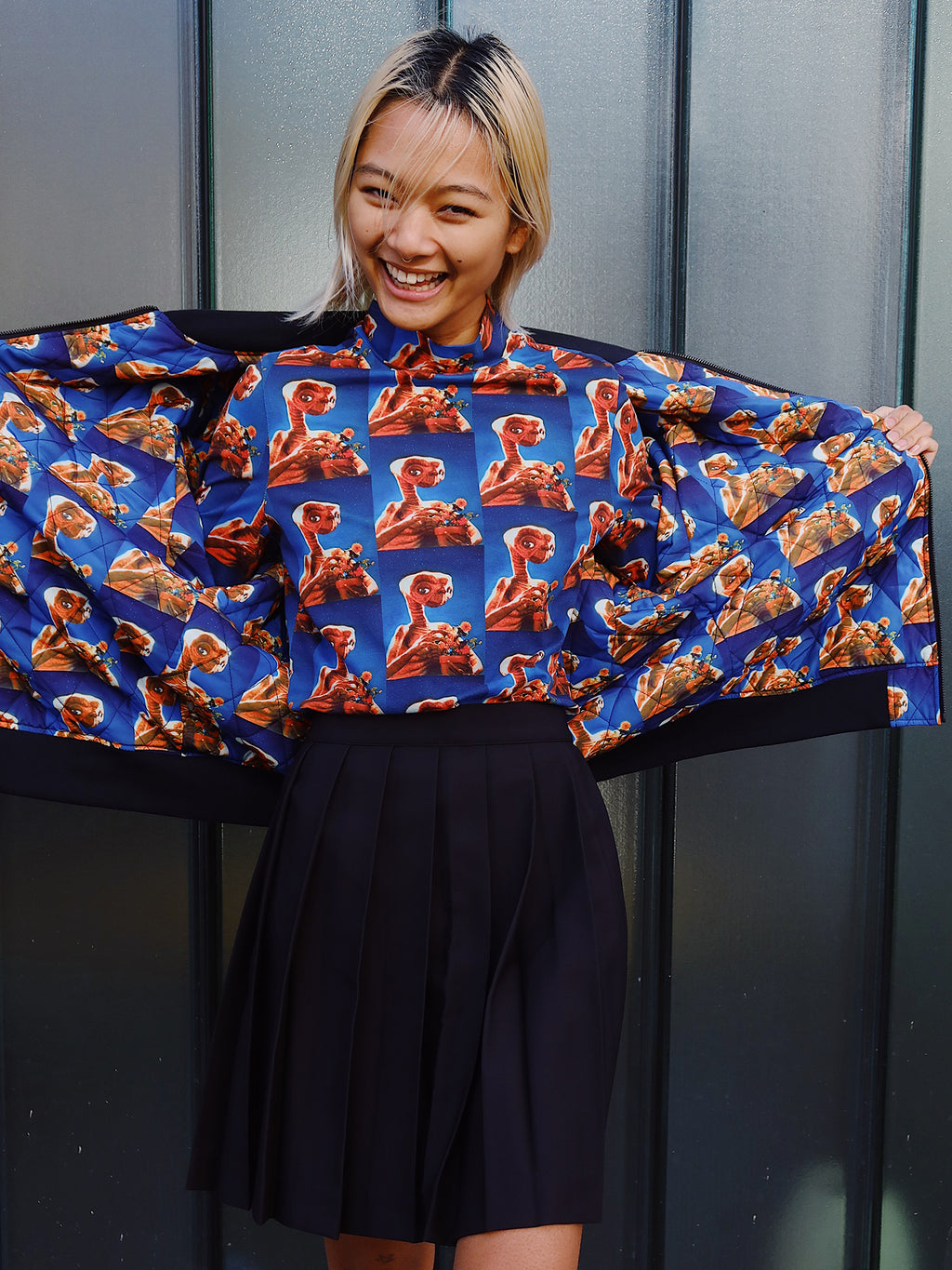 Lazy Oaf X E.T Repeat Long Sleeve Top