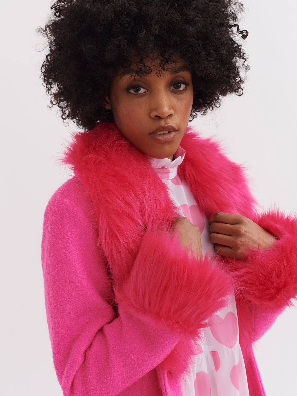 Lazy Oaf Pink Lady Coat