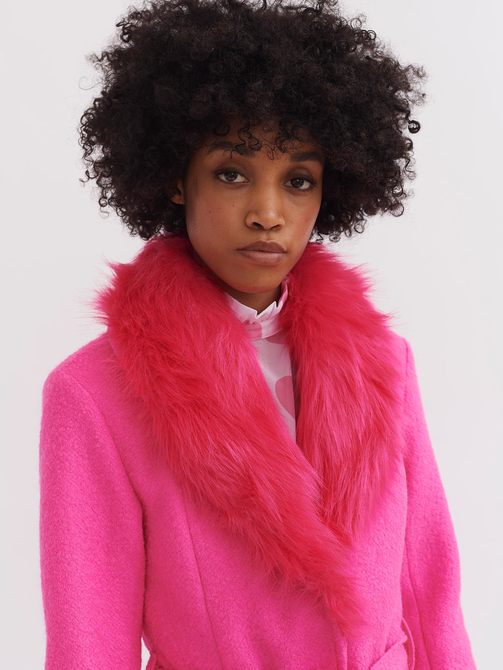 Lazy Oaf Pink Lady Coat