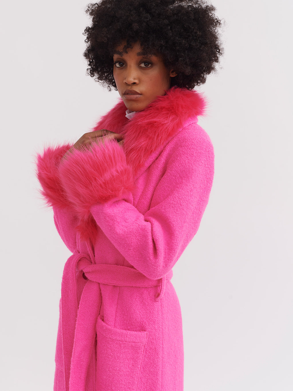 Lazy Oaf Pink Lady Coat