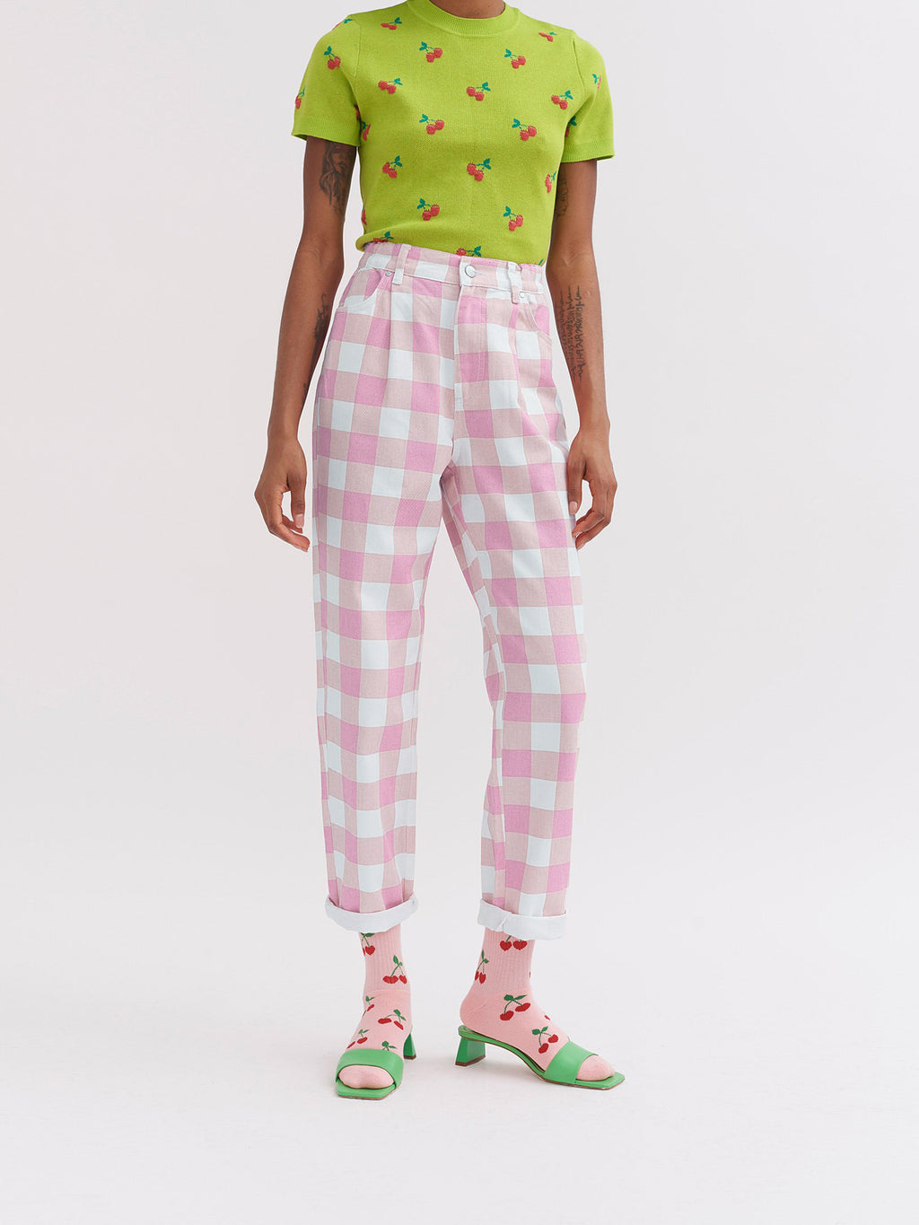 Lazy Oaf Pink Picnic Trousers