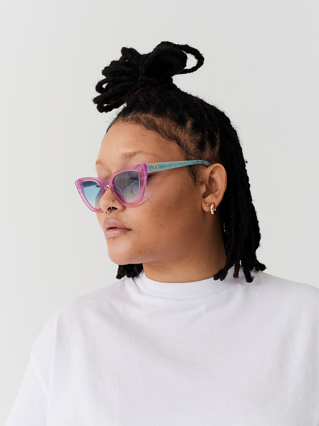 Lazy Oaf Pink Dee Dee Sunglasses