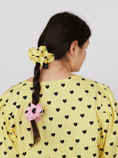 Lazy Oaf Lemon Love Scrunchie