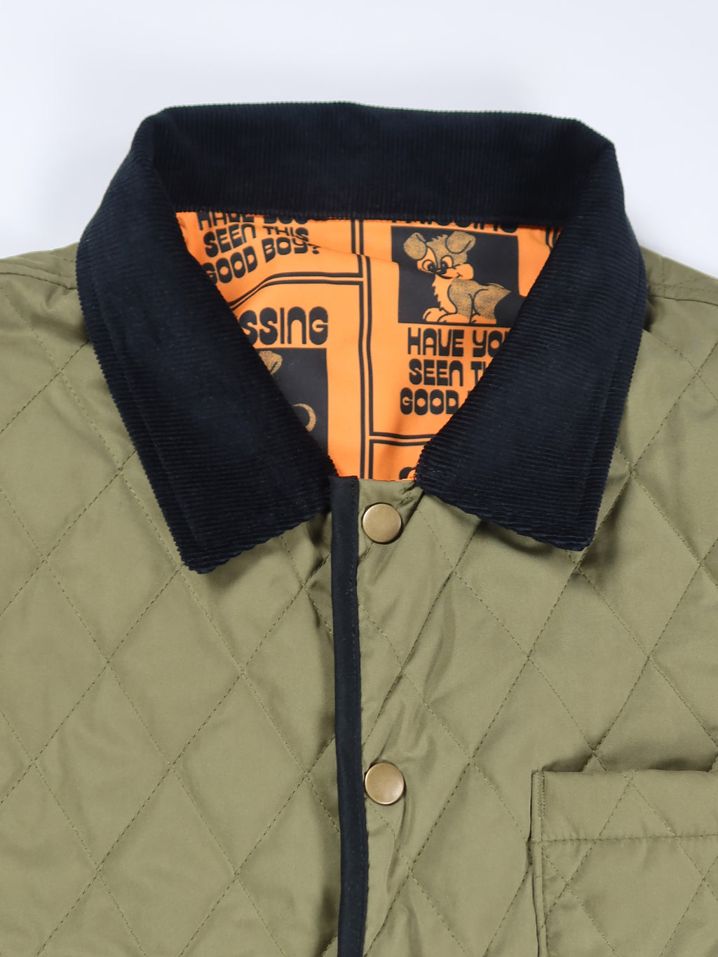 Lazy Oaf Missing Dog Quilt Jacket