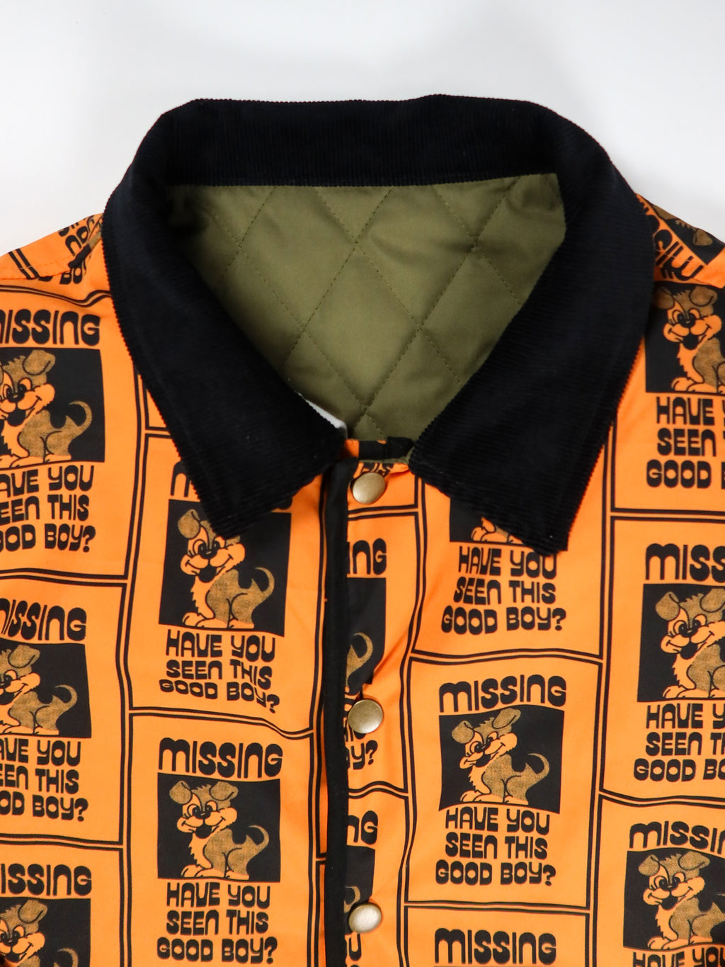 Lazy Oaf Missing Dog Quilt Jacket