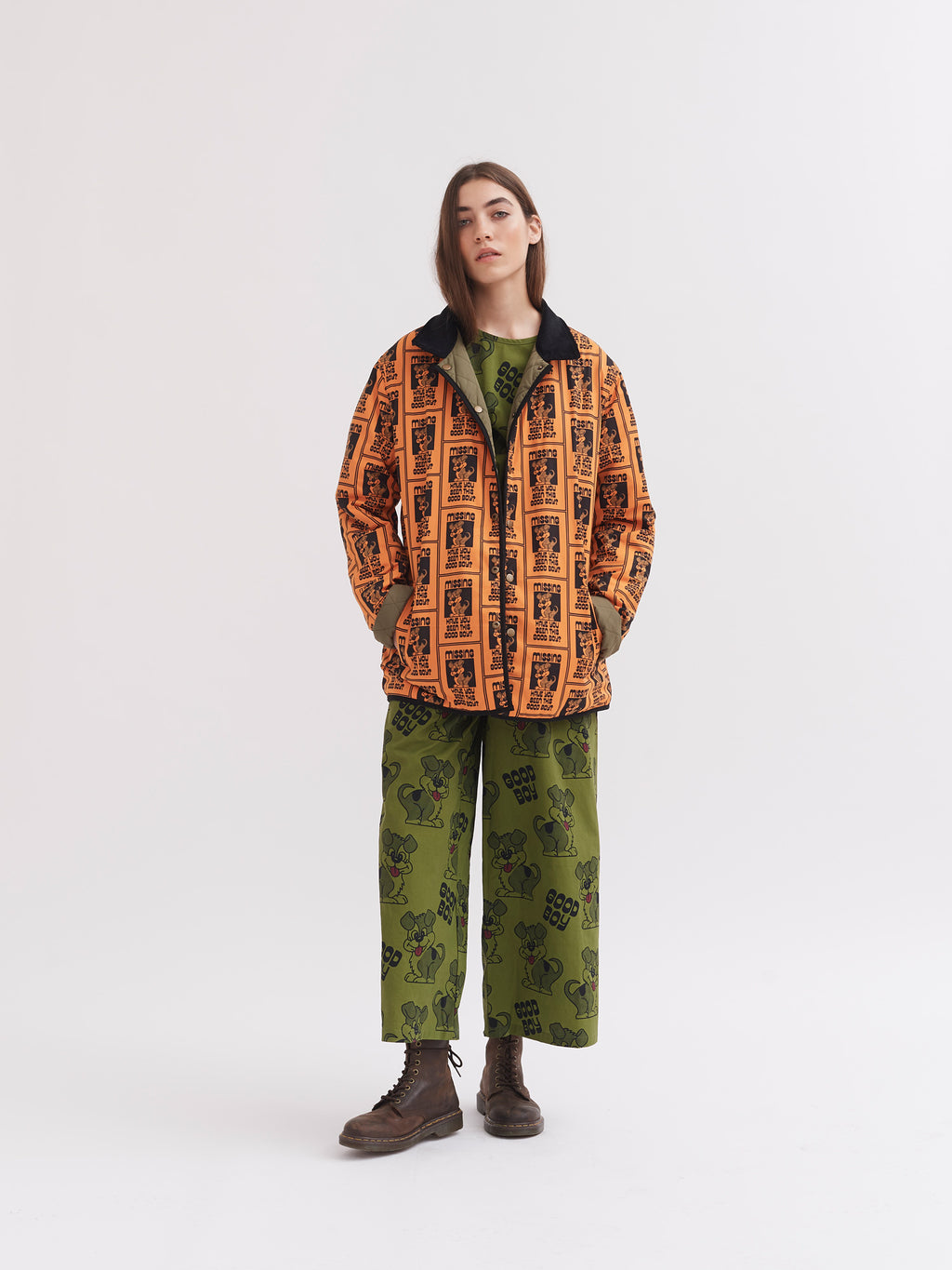 Lazy Oaf Missing Dog Quilt Jacket