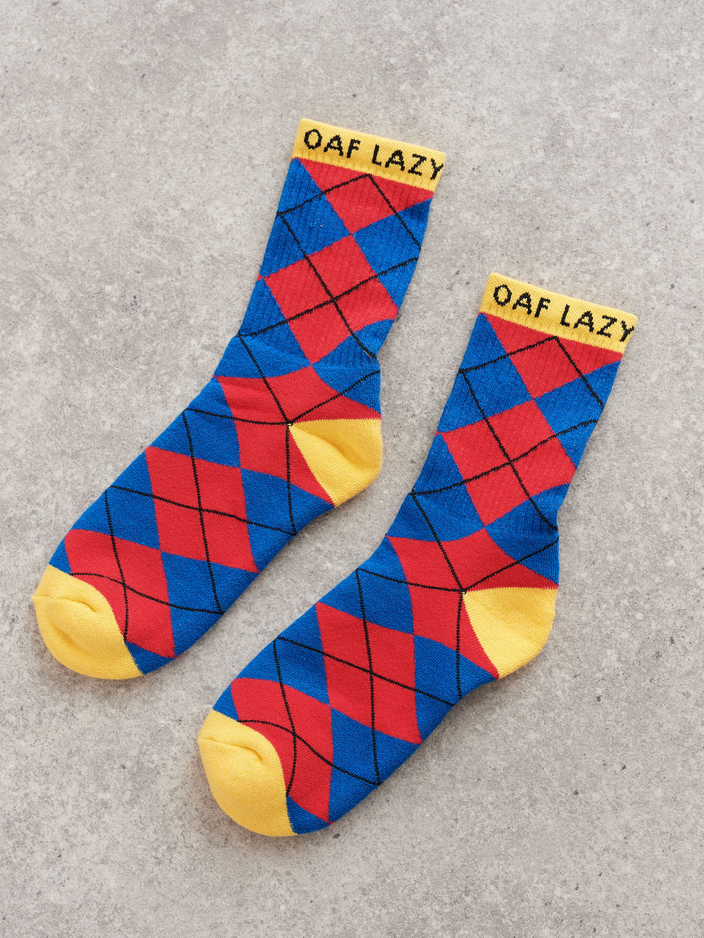 Lazy Oaf Primary Argyle Socks