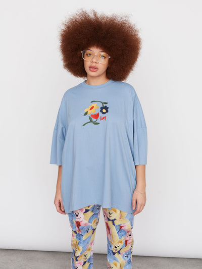 Lazy Oaf Once And Floral Big Square T-Shirt