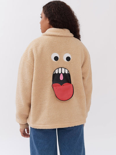 Lazy Oaf Shut Your Mouth Fleece Jacket