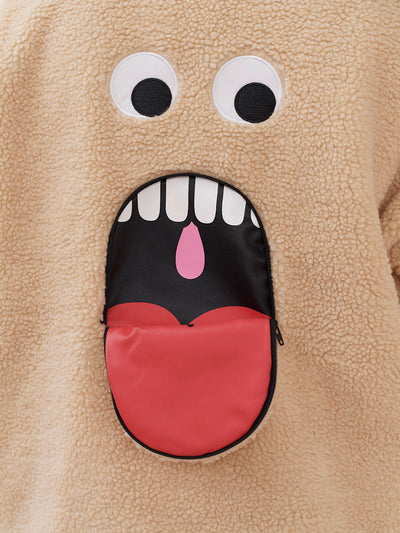 Lazy Oaf Shut Your Mouth Fleece Jacket