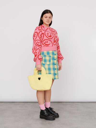 Lazy Oaf Squish Face Fluffy Knit