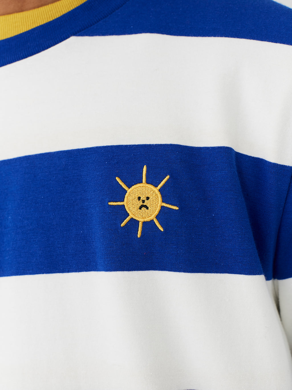 Lazy Oaf Blue & White Stripe Sunshine T-Shirt